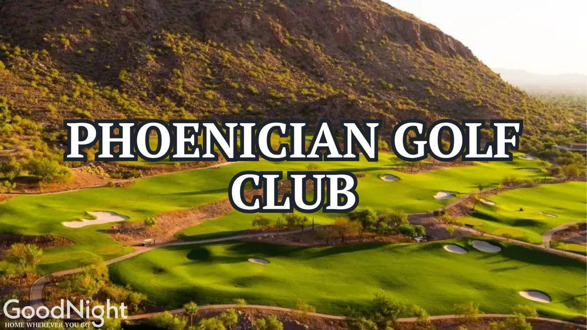 A lush green golf course stretches towards scenic desert mountains under a clear blue sky. The open fairway and tranquil setting invite outdoor team-building and relaxation after work.